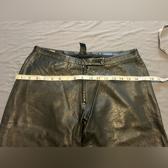 BCBG MaxAzria |  Vintage 100% Leather Pants - Picture 6 of 13